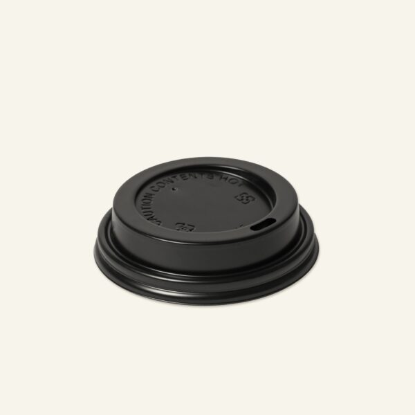 Coffee Cup Sip Lid – Black