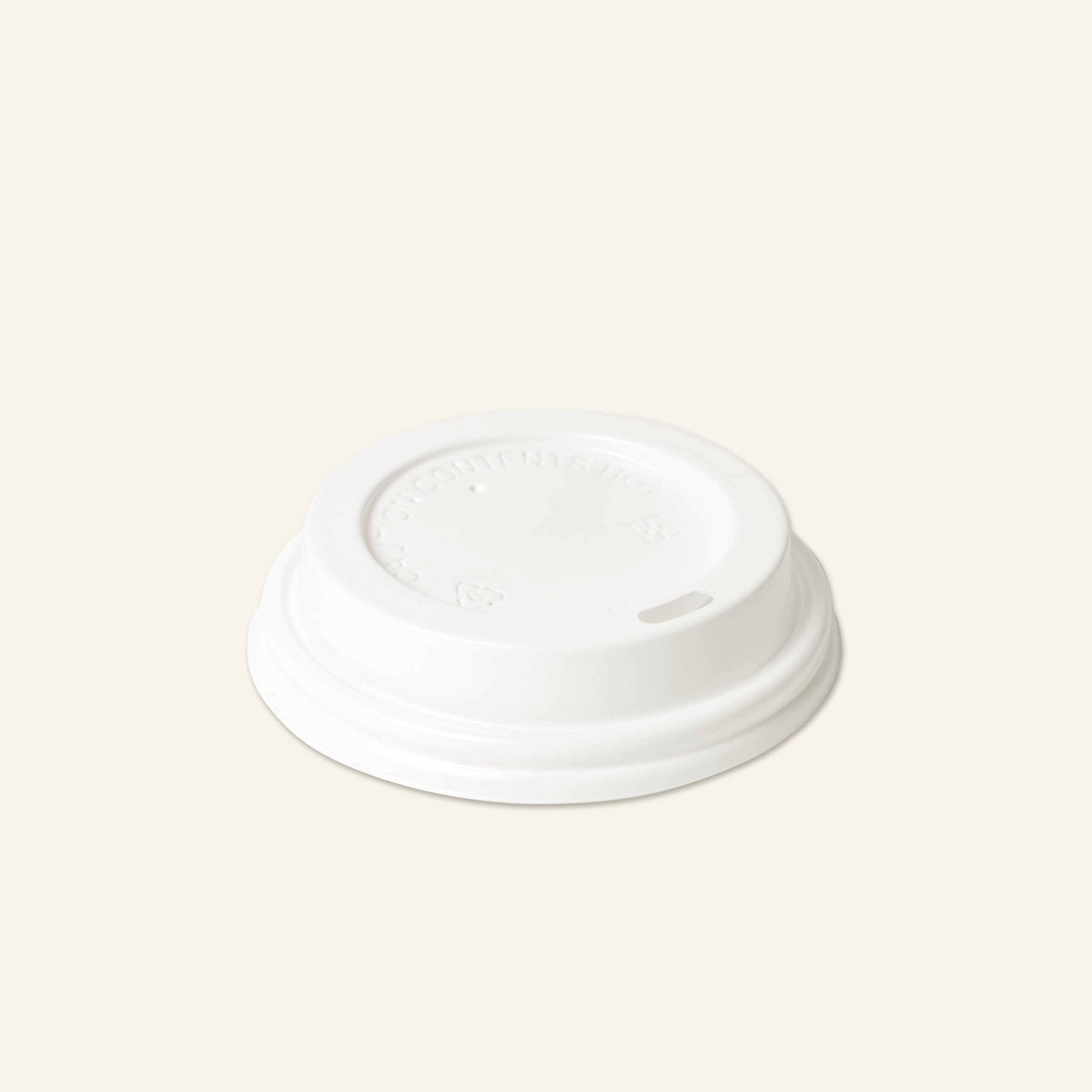 Coffee Cup Sip Lid - White
