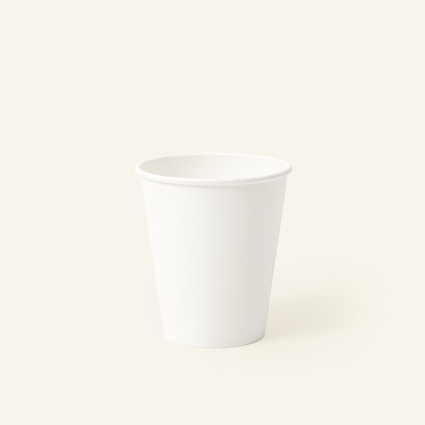 Single Wall White Coffee Cup