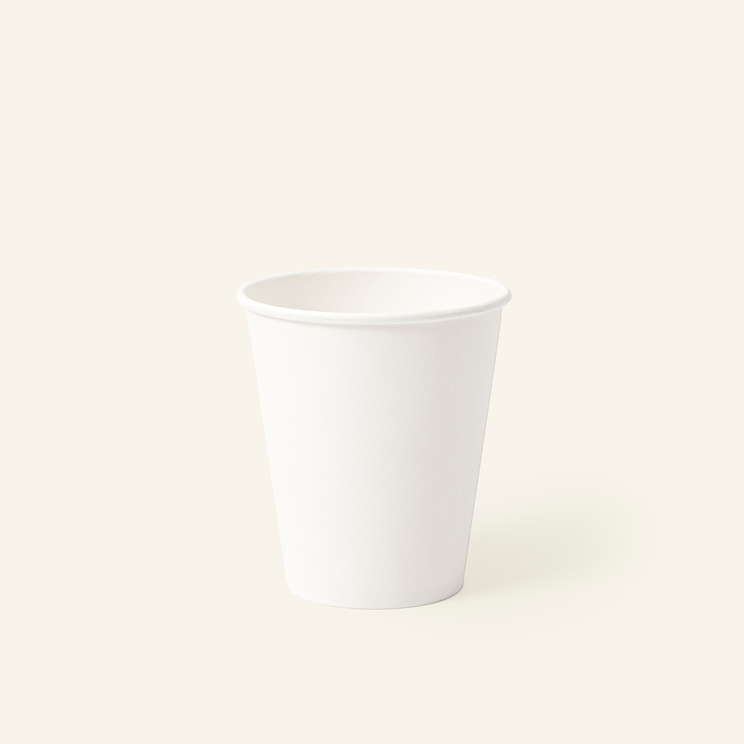 Single Wall White Coffee Cup