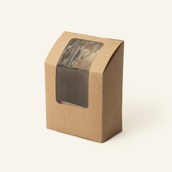 Kraft Wrap Box With PLA Window