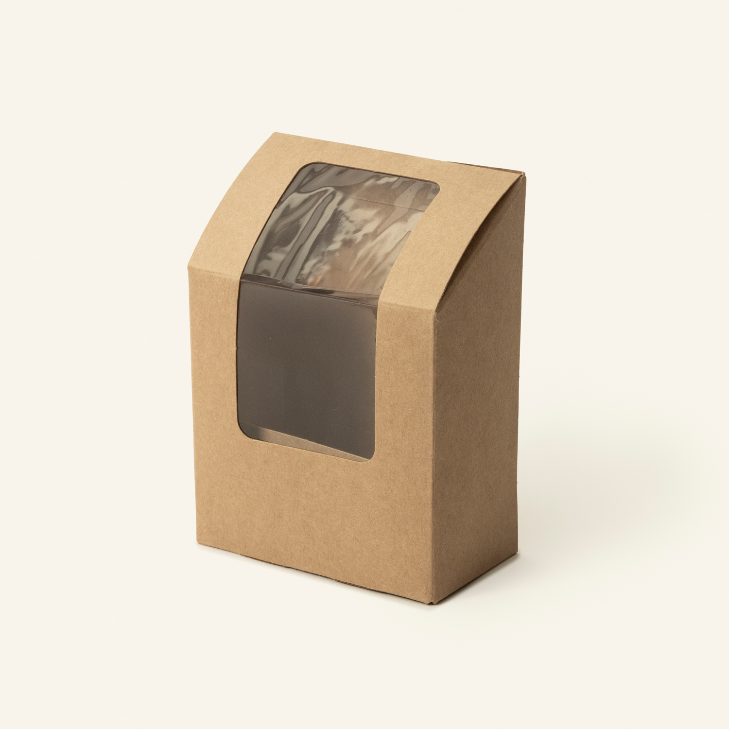 Kraft Wrap Box With PLA Window