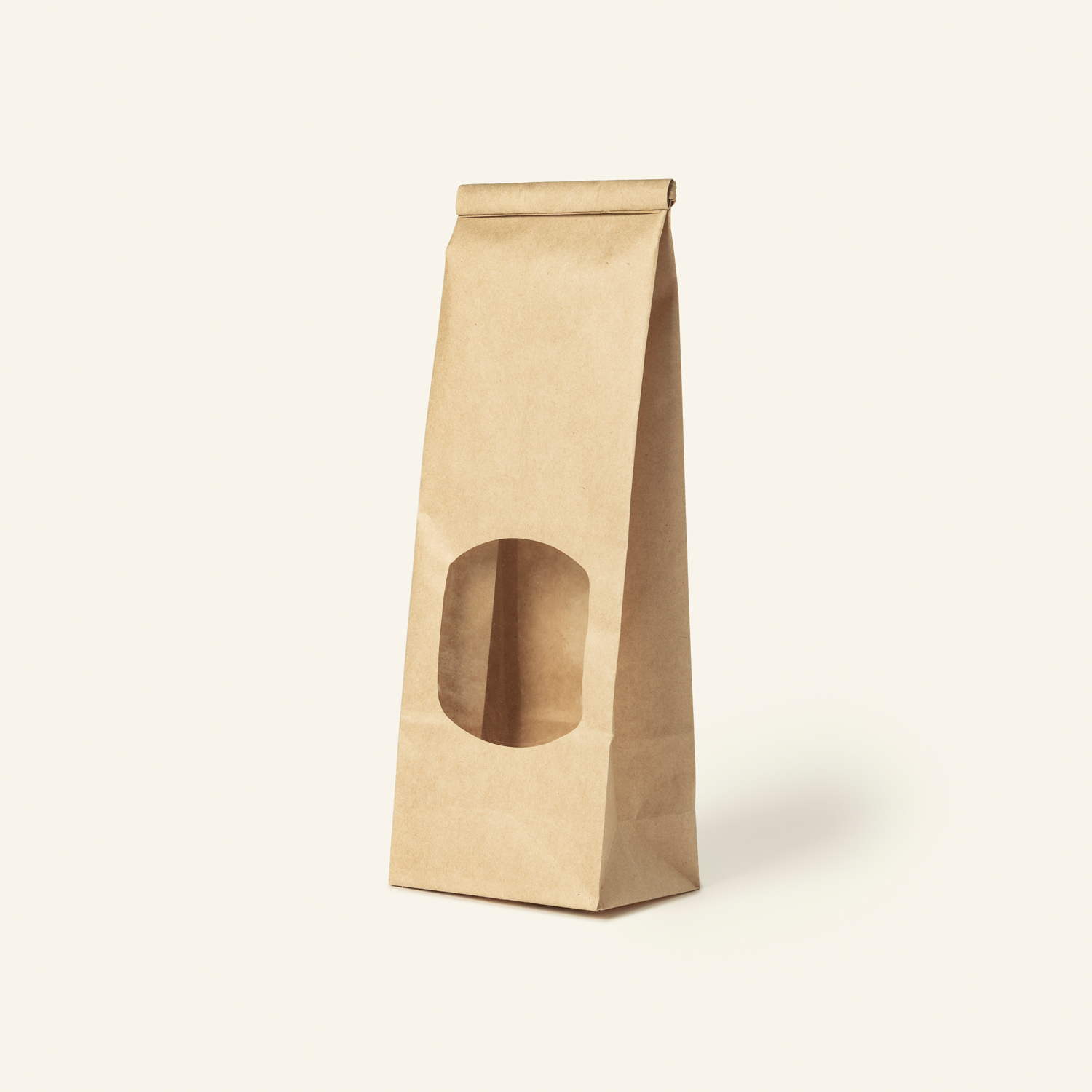 Kraft Tin Tie Bag With Window