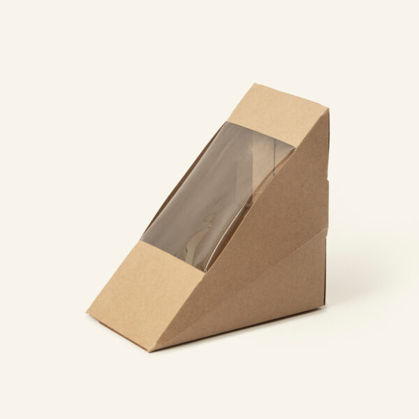 Kraft Sandwich Box With PET Window