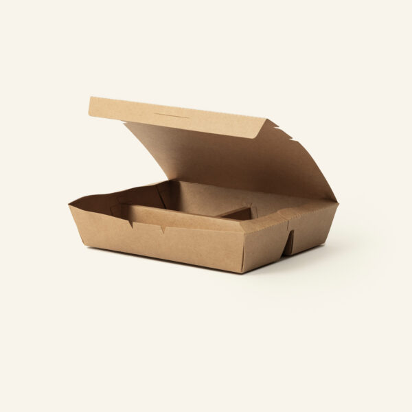 Kraft 3-Divider Lunch Box