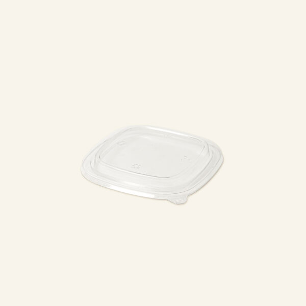 Kraft Square Salad Bowl PET Lid