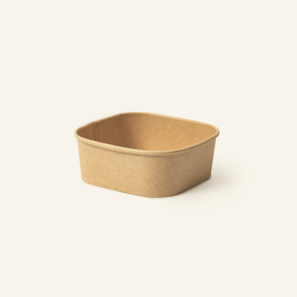 Kraft Paper Square Salad Bowl