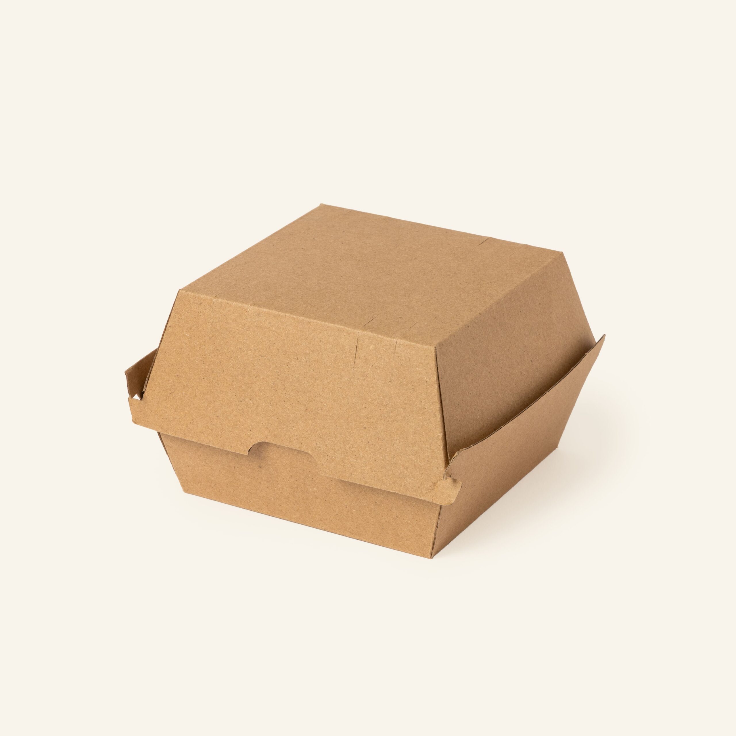 Kraft Corrugated Burger Box
