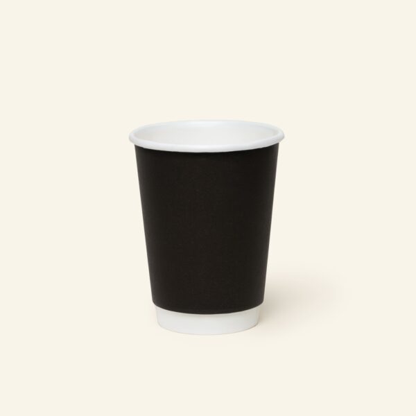Double Wall Black Coffee Cup